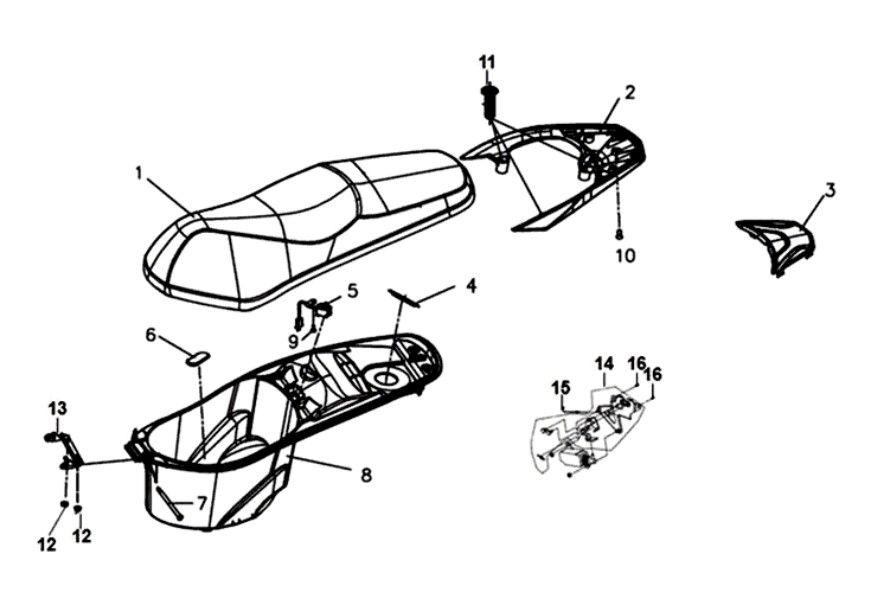 Buddyseat Heckträger Sym Symphony ST (BK-7C) hellschwarz