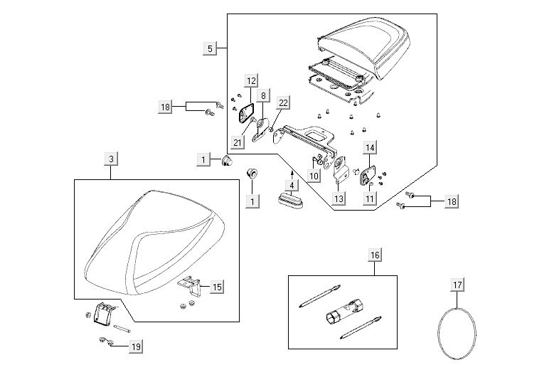 Buddyseat Kymco Agility Fat 12' 4-Takt sportlich orange