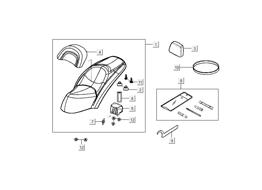 buddyseat Kymco Grand Dink 2-Takt Anthrazit