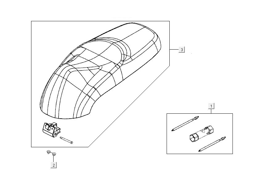Buddyseat Kymco Like 4-Takt Tecno Silber wie T T 2015