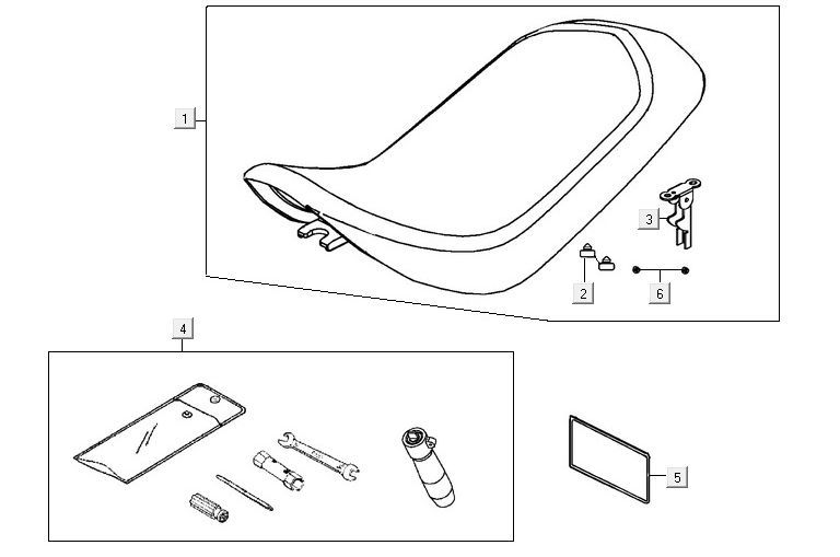 Buddyseat Kymco Maxxer 90 Schwarz