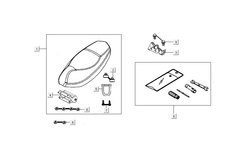 Buddyseat Kymco New Sento 4-Takt 50i Weiß