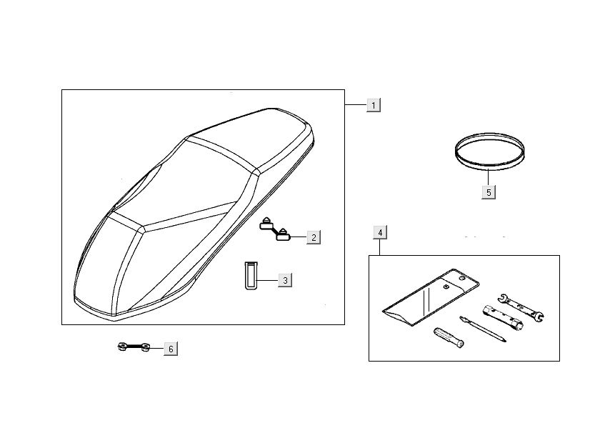 Buddyseat Kymco People S 4-Takt kirschrot