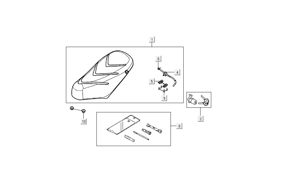 Kumpel Sitz Kymco Super9 AC 2-Takt nm gelb - schwarz