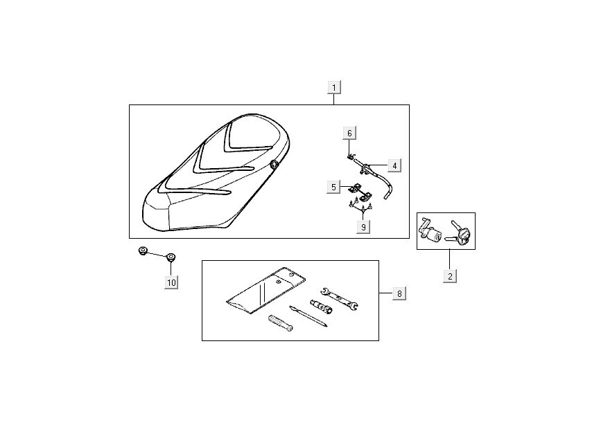 Kumpel Sitz Kymco Super9 Wechselstrom o.m 2-Takt mattschwarz gelb