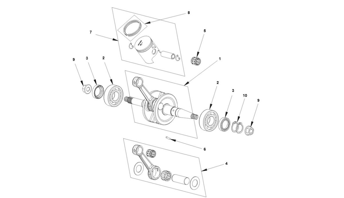 Bye-Bike Kurbelwelle