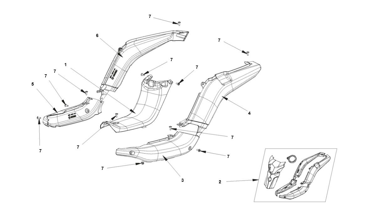 Bye-Bike Seitenverkleidung -Bye Bike zijscherm