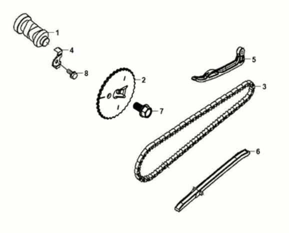 Cam shaft Sym Fiddle IV 125i AC CBS E5 202-2021