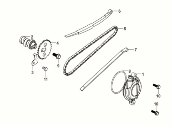 Sym Mio 50I E5 Nockenwelle