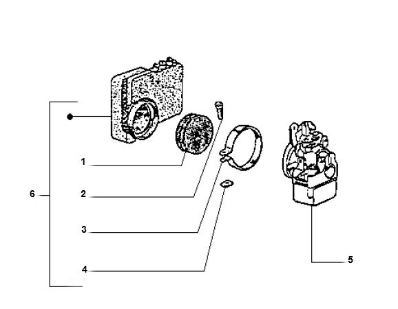 Vergaser-Luftfilter Vespa Ciao 2-Takt