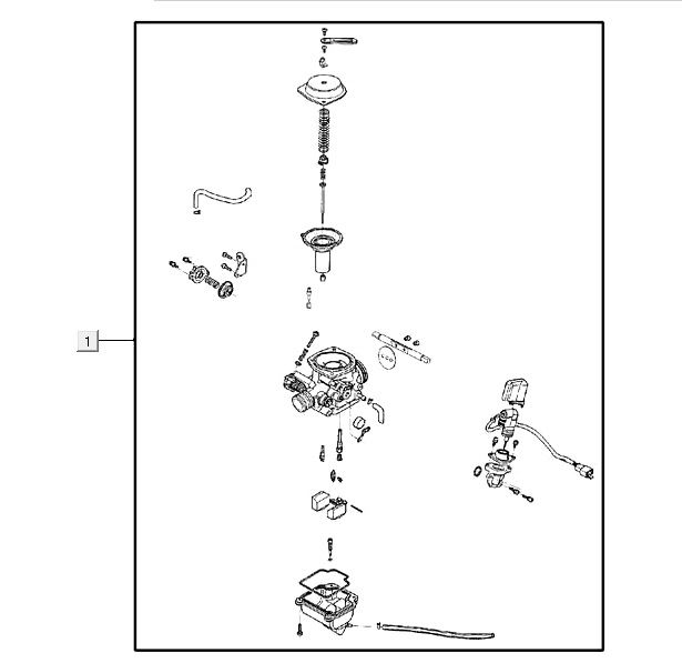 Vergaser AGILITY 16+ 4T 125 Matt Metallic Hellblau