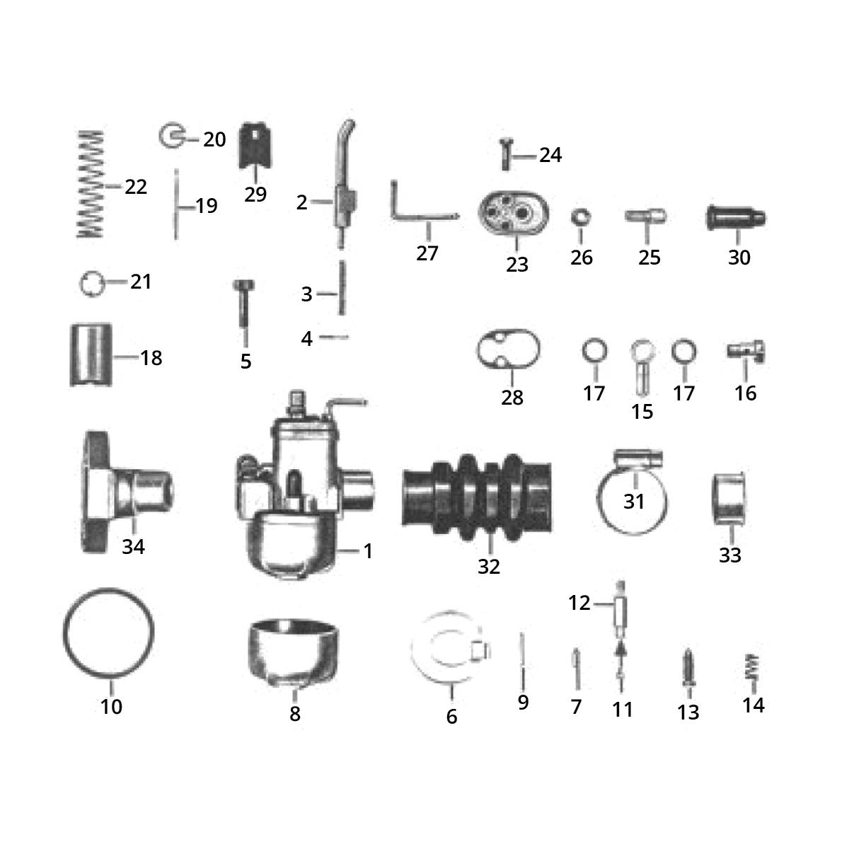 Bing Zündapp GTS 50 517-40L5 Dichtung