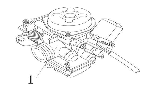 Vergaser China Ape50 weiß