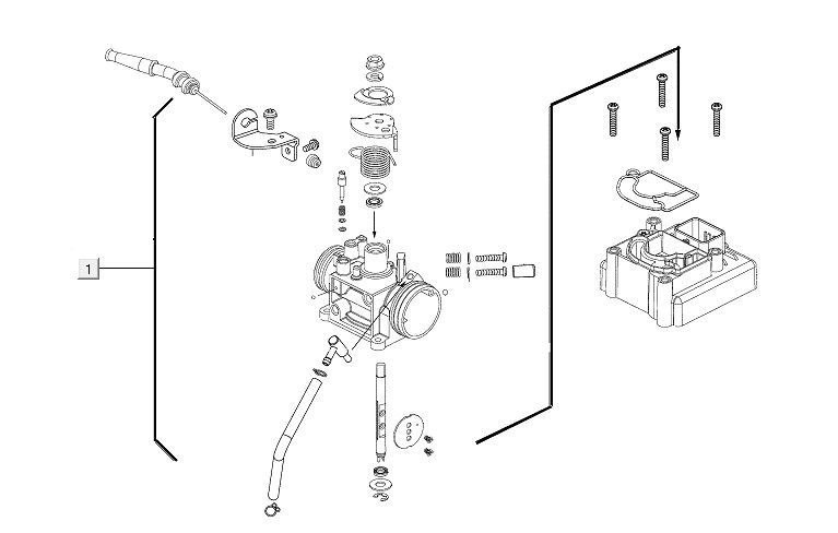 Vergaser Kymco Agility 16'+ 4-Takt-Einspritzung euro4 mattgrau