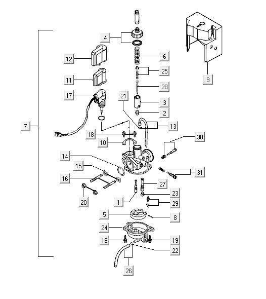 Vergaser Kymco Vitality 2t Wechselstrom Sportstream