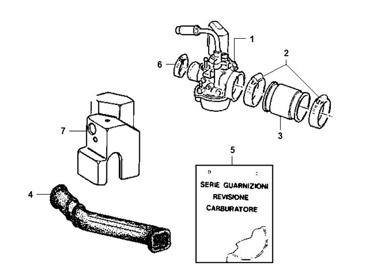 Vergaser Piaggio Typhoon 98-2005 2-Takt