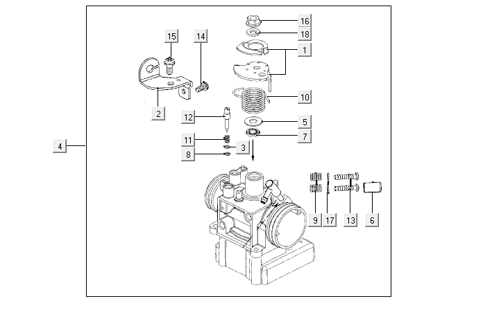 Vergaser Kymco Super8 Street 50i E4 Mattschwarz