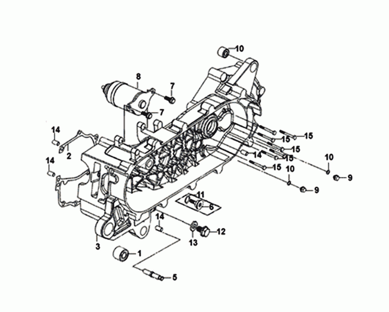Kartell Deckel links Sym Mio 50I