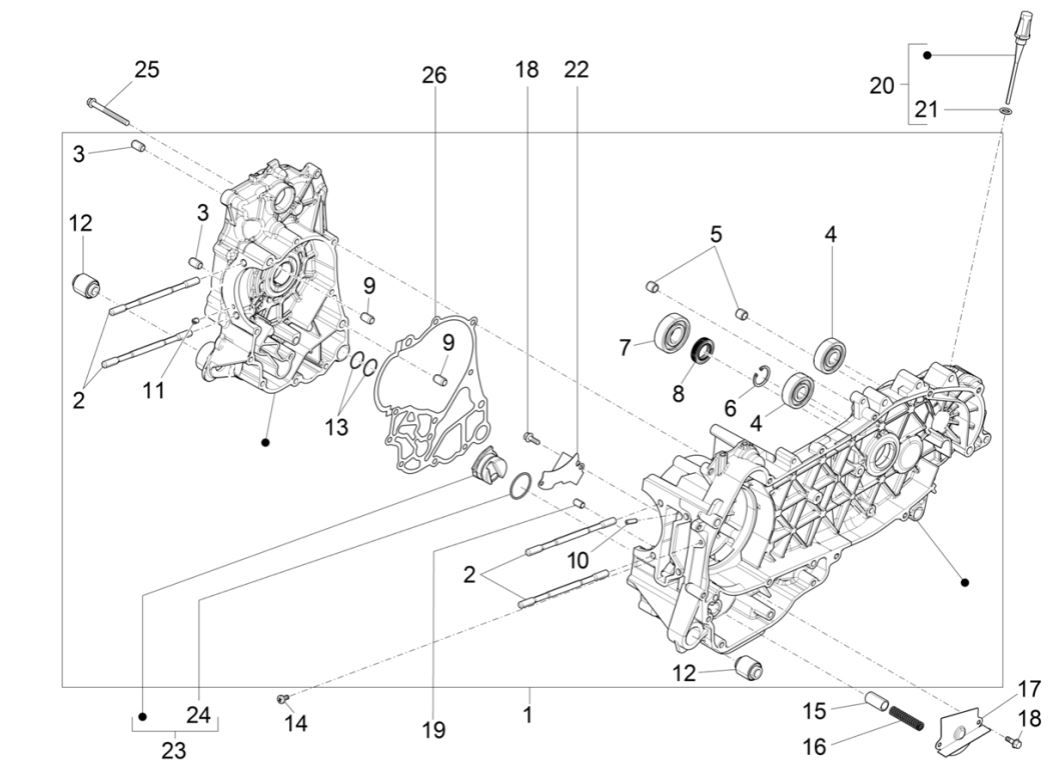 Carter Piaggio MP3 300 HPE/300 HPE SPORT E5 ABS 2020-2022 (EMEA)