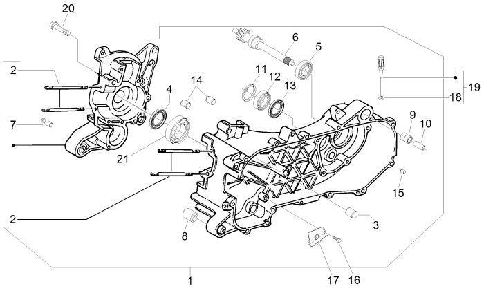Carter Piaggio New Fly 4-Takt-4-Ventil