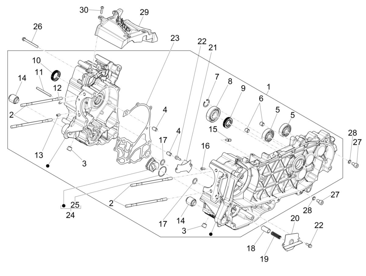 Carter Piaggio Medley 125 IE ABS Euro 4 2016-2019