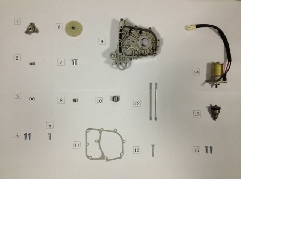 Carterhelft rechts  - Oliepomp - Startmotor - Bendix AGM VX50i
