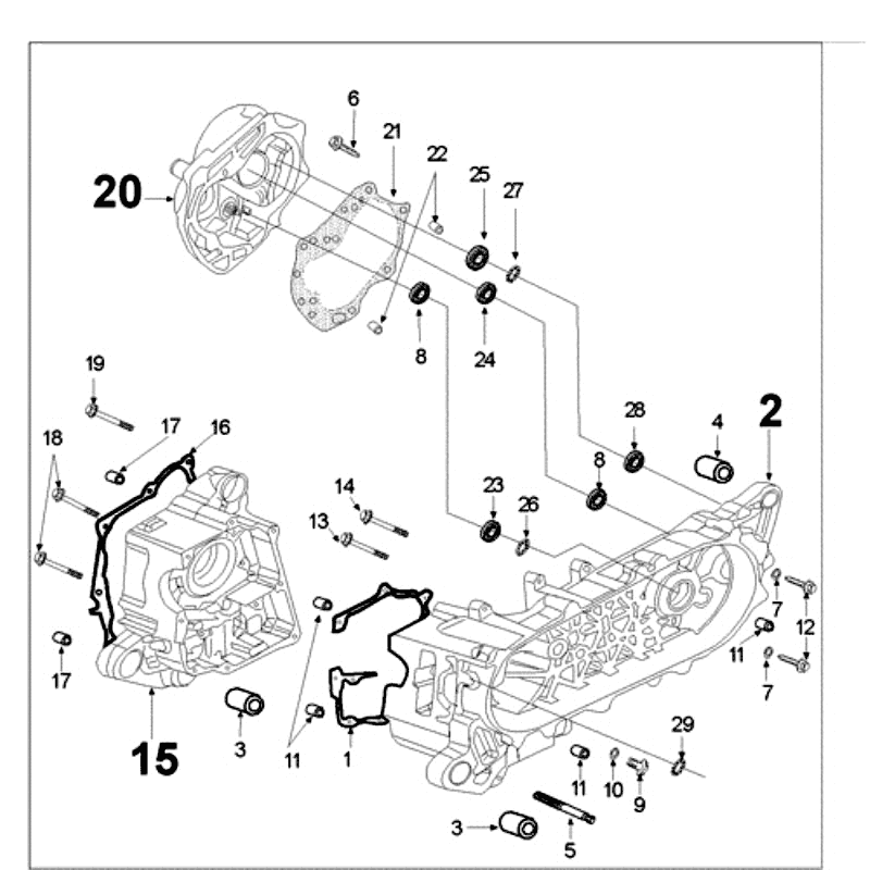 Carter Peugeot New Vivacity 4-Takt Blau