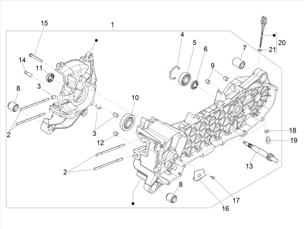 Carter Vespa Primavera 4-Takt 3V (Euro5-Einspritzung IGET)