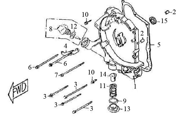 Kurbelgehäuse rechts Berini Bella Milano 125cc