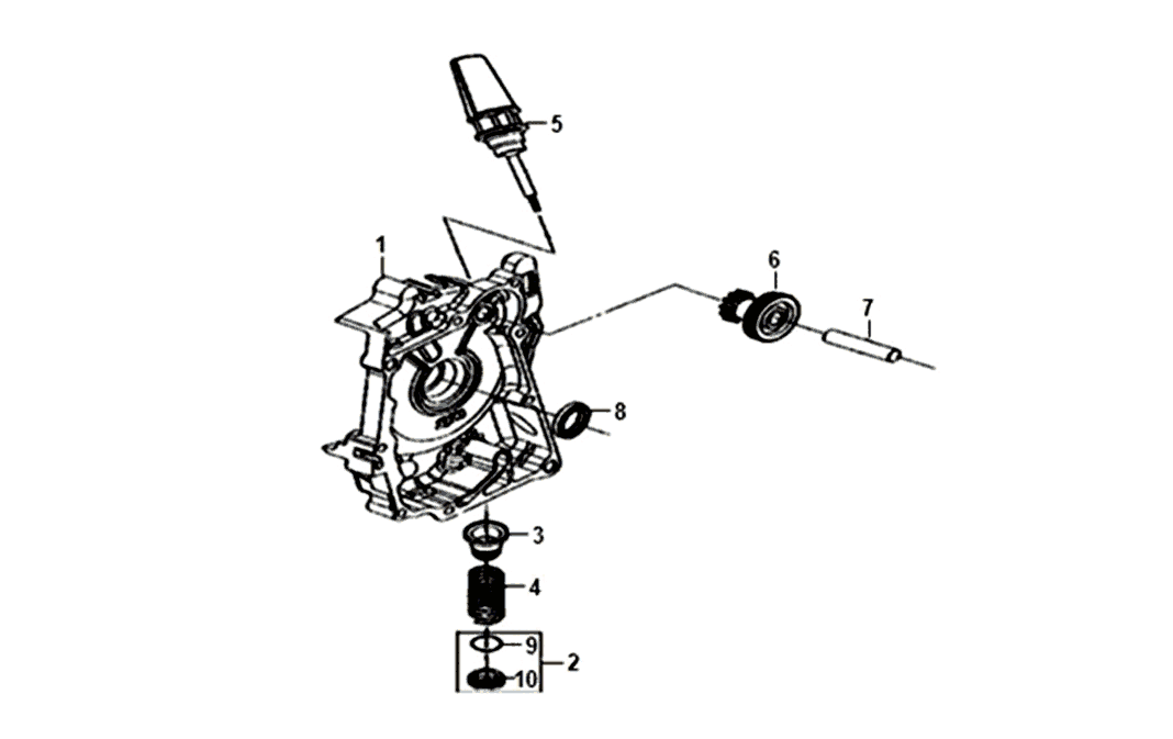 Kurbelgehäuse Rechtsstart Motor Sym Jet 14