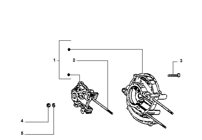 Kurbelgehäuse Vespa Ciao 2 Takt