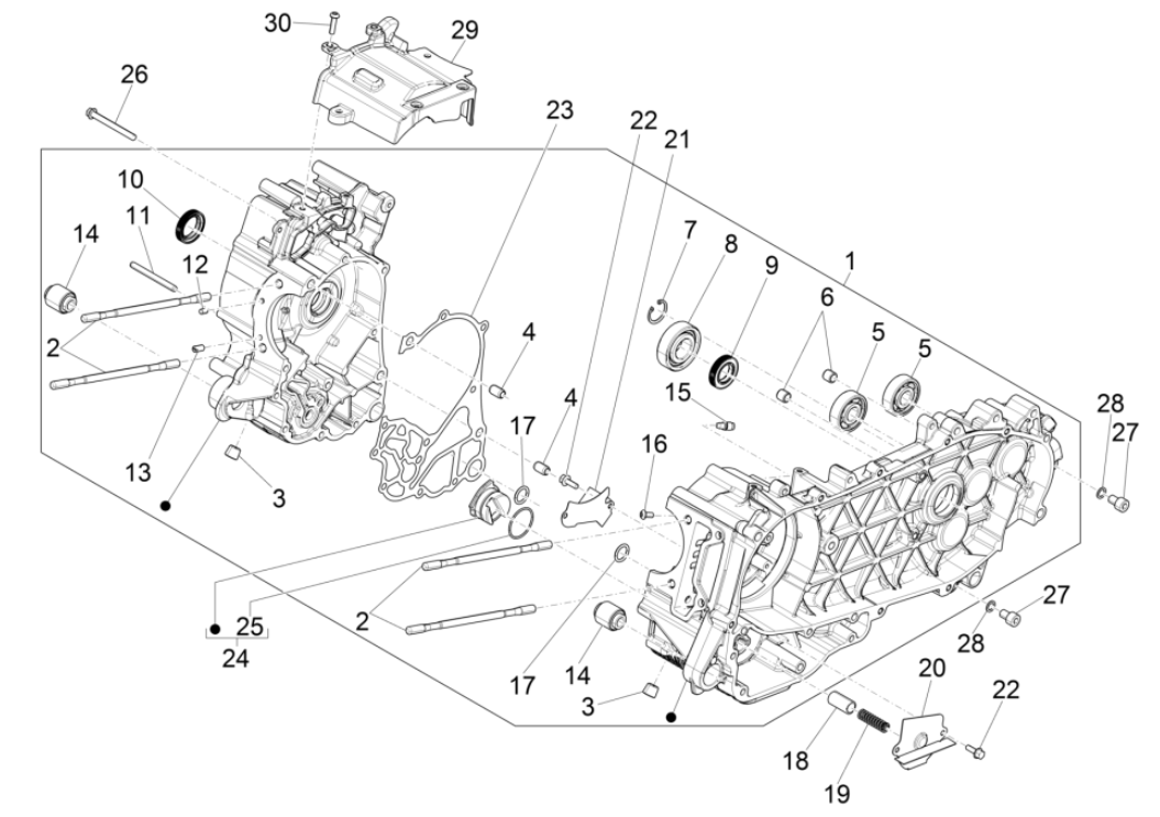 Carter Vespa GTS 125 IE ABS Euro 4 2019