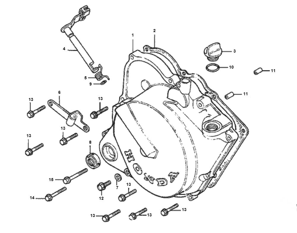 Kurbelgehäusedeckel Honda MTX-SH