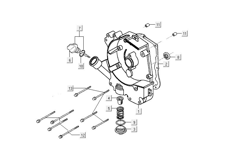 Sump Kymco Agility 10' 4-Takt sportliches Blau