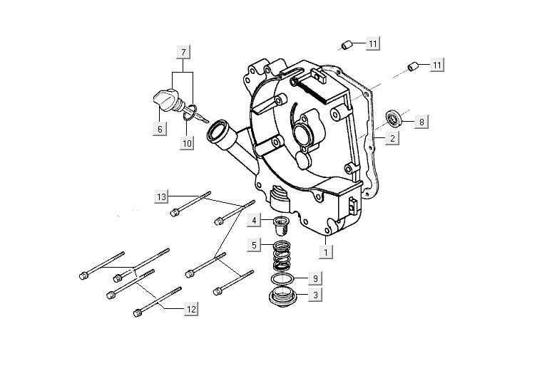 Sump Kymco Agility 12' 4-Takt Silber