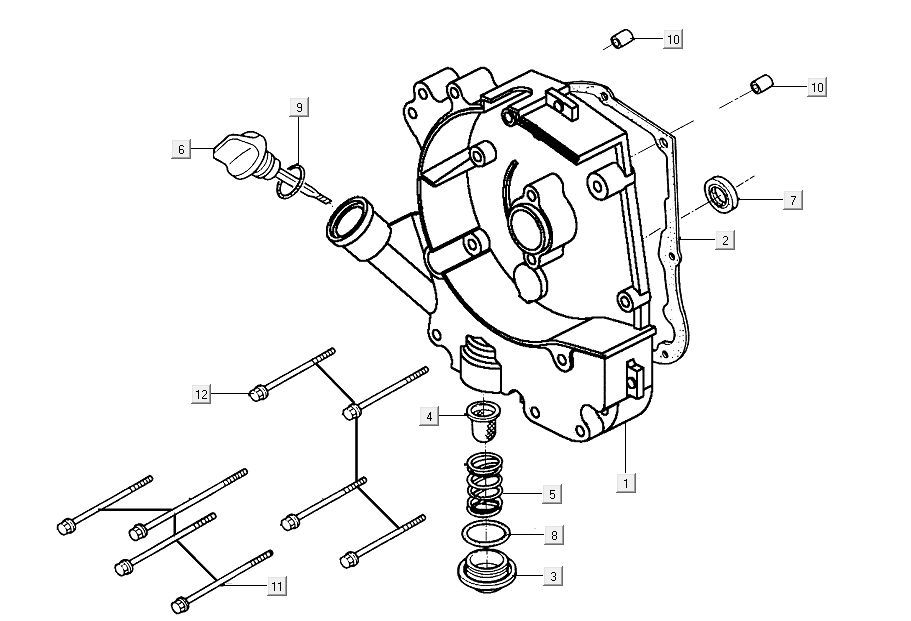 Sump halb Kymco Agility 16'+ 4-Takt-Einspritzung euro4 mattgrau