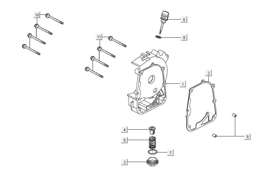 Sump Kymco Agility 16'+ 4t glänzend schwarz