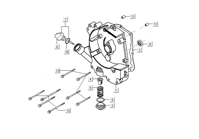 Sump Kymco Agility Fat 12' 4-Takt sportliches Rot