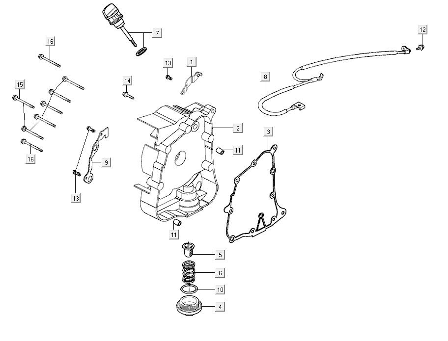 Kurbelgehäuse rechts AGILITY 16+ 4T 200i Matt Metallic Silber