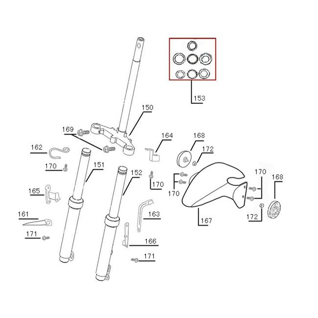Vordergabel-Schutzblech BTC F22