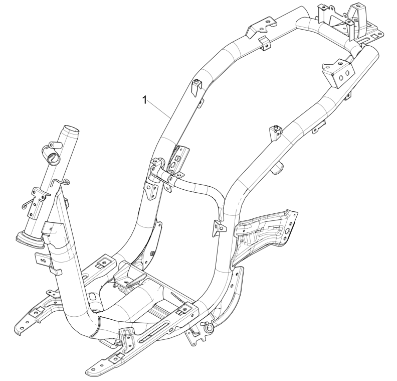 Piaggio Liberty 50 4-Takt-Fahrwerk/Rahmen (IGET Euro 5)
