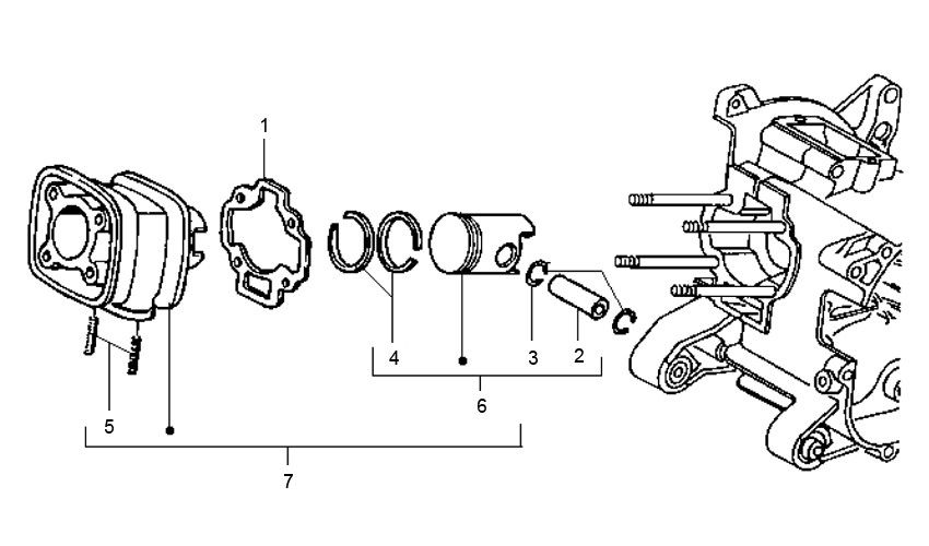 Zylinder Gilera Runner 98-2005 2-Takt