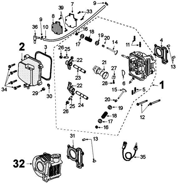 Zylinder Peugeot Kisbee original euro4 von 2018