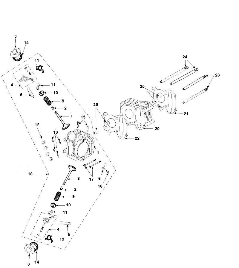 Zylinder Peugeot Speedfight 3 4-Takt