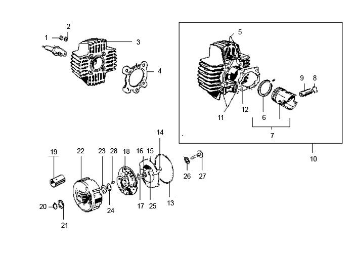 Zylinder Puch Maxi 2-Takt