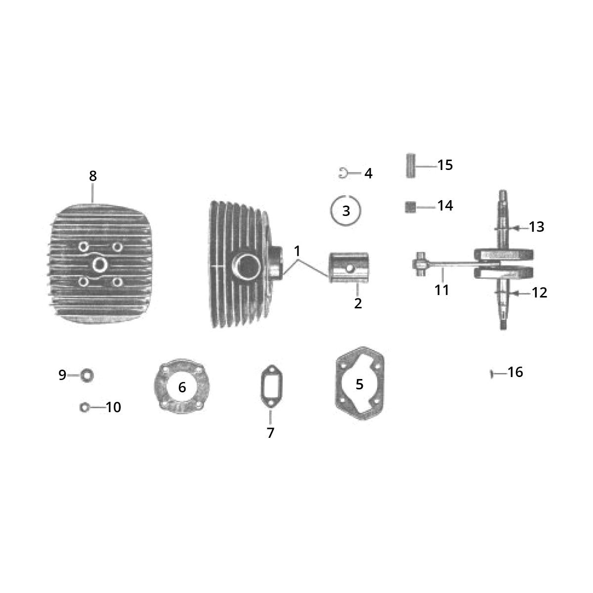 Zündapp GTS 50 517-40L5 Zylinder