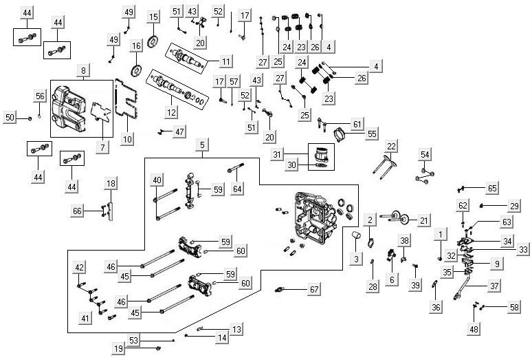Zylinderkopf Kymco MXU 500