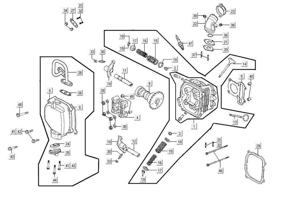 Zylinderkopf AGILITY CITY 16 4T 125