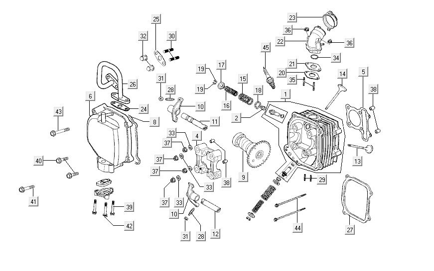 Zylinderkopf AGILITY CITY 16 4T 150