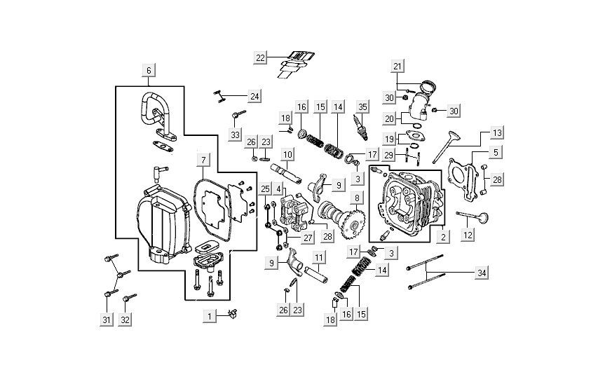 Zylinderkopf Kymco Agility FR 12